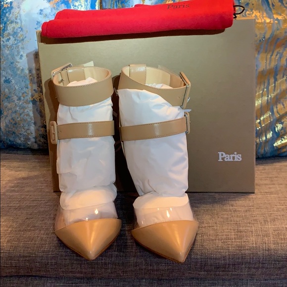 BNIB nude Louboutin Multimiss 100 Kid/PVC pumps - Picture 6 of 8